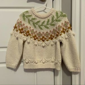 Zara pom pom sweater